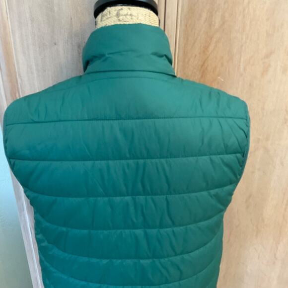 Goodfellow & Co. Green Quilted Soft puffer Full Zip Pockets Vest Warm athletic S - Picture 6 of 16